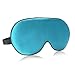 Natural Mulberry Silk Sleep Mask, VenusCare Super Smooth & Soft Breathable Lightweight Eye mask with Adjustable Strap for Women & Men - Travel, Household, Meditation, Nap and Daylight Sleeping (Blue)