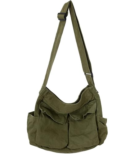 Amazon.com: Vintage Canvas Messenger Bag for Men Women Crossbody