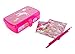 Hot Focus Treasure School Box with Lock – Unicorn Girls Pencil Case Box Includes Pencils, Notepad and Stickers
