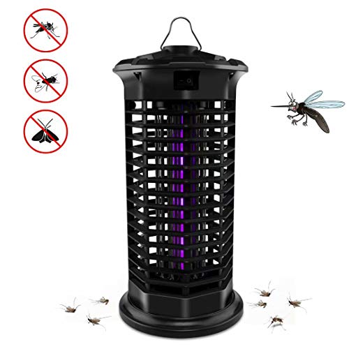 Big Devil Electric Bug Zapper, Powerful Mosquito Trap, Insects Killer with Hook, Light-Emitting Mosquito Lamp for Indoor Home Bedroom,Kitchen, Office(2019 Upgraded Black)