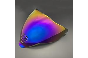 Moontogo IC-06 Helmet Shields for ICON Airflite Visor Faceshield Windshield Sunshield Moto Helmet Accessories (Rainbow)