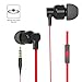 FOU Earbuds Headphones with Mic Earphones Super Bass In-Ear Wired Headsets with Mult-function for Phones MP3 Players and PC