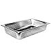 Excellante Full Size 4-Inch Deep Perforated 24 Gauge Steam Pans