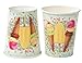 Ice Cream Party Supplies, Paper Plates, Napkins, Cups and Plastic Cutlery (Serves 24, 144 Pieces)