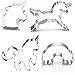 Unicorn Cookie Cutter Set by GONOMI, Food Graded Stainless Steel, Unicorn, Unicorn Head, Rainbow, Cute Baby Unicorn for Unicorn Party - 4 Pieces
