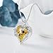 EleShow Angel Wing Love Heart Necklaces Gifts Women (2Color-Changing)