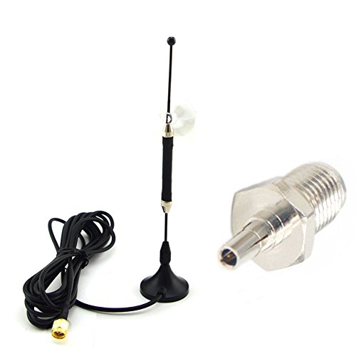 10dBi Gain 4G Antenna Booster 4G LTE SMA Antenna 862Mhz-2700Mhz with 3M RG174 Cable (Antenna with SMA Female to CRC9 Male Adapter)
