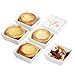 BTaT- Ramekins 4 oz Square, Set of 6 Ramekins for Baking, Creme Brulee Dishes, Souffle Cups, Flan Pan, Sauce Cups, Custard Cups, Pudding Cups, Desert Bowls, Dipping Bowls