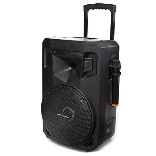 PA System with LED Party Lights, Wireless Portable Bluetooth 12" Audio Speaker with 2 Wireless Microphones FM Radio Party Karaoke Machine Sound System MCP-212 Soundstream by Pure Acoustics - Thumbnail 3