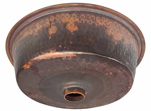 Egypt gift shops Very SMALL Vessel Dark Flame Burnt Cabin Vehicle Copper Bath Sink Remodel