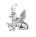 Corinna-Maria 925 Sterling Silver Gryphon Griffin Charm