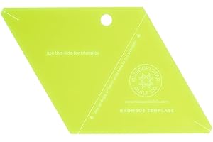 MISSOURI STAR QUILT CO. Acrylic Quilting Template, Rhombus - Great for 10” Precut Fabric Squares - Layer Cake Quilt Supplies for Cutting Patterns, Sewing, and Blanket Making