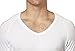 Ejis Men's Sweat Proof Undershirt, V Neck, Anti-Odor Silver, Micro Modal, Sweat Pads