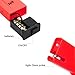 Digital PH Meter, 0.1 PH High Accuracy Water Quality Tester Pen Portable Pocket Size with 0-14 PH Measurement Range for Household Drinking Water, Aquariums, Swimming Spas(Red)