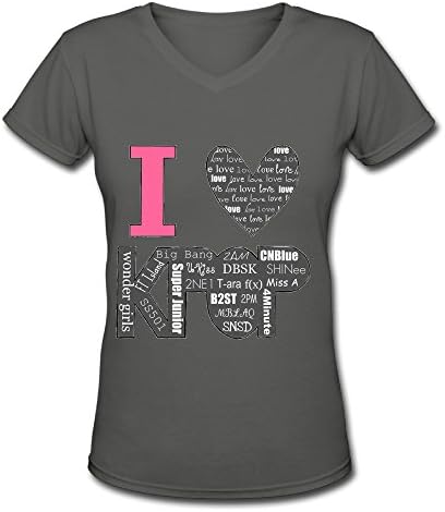 Love Kpop Korean Idol T Shirts,Bikinovety Newest T Shirt,V-neck Shirts For Women,DeepHeather