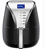 Habor Air Fryer, 3.8QT Oilless Air Fryer Oven, 7-in-1 Electric Hot Air Cooker, 1500W Power Air Fryer Auto Off and Memory Function, Digital LCD Screen, Dishwasher Safe(Recipes Included)