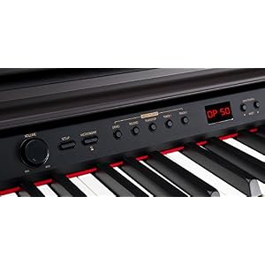 Classic-Cantabile-DP-50-RH-E-Piano-SET-Digitalpiano-mit-Hammermechanik-88-Tasten-2-Anschlsse-fr-Kopfhrer-USB-LED-3-Pedale-Piano-fr-Anfnger-Pianobank-Kopfhrer-Klavierschule-Rosenholz