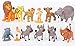 Deluxe Cake Toppers Cupcake Decorations 12 Set with 10 Figures From The Lion King Movie, Movie Sticker and LKRing Featuring Simba, Scar, Hyenas