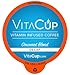 VitaCup Decaf Coffee Pods, Medium Roast w/ Resveratrol, B Vitamins, D3 for Wellness & Metabolism in Single Serve Pods Compatible with Keurig K-Cup Brewers, 16 Count