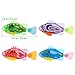 NUOLUX 4pcs Robot Fish Swimming Electric Clownfish Battery Powered Toy(Random Color)