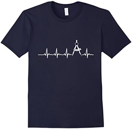 Mens Architect shirt My heart beat is a compass architecture XL Navy