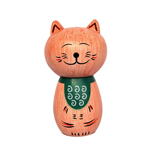 JDgoods Cartoon Animal Shape Toothpick Dispenser, Japanese-style Wooden Toothpick Dispenser Funny Portable Toothpick Holder (D) - Thumbnail 7