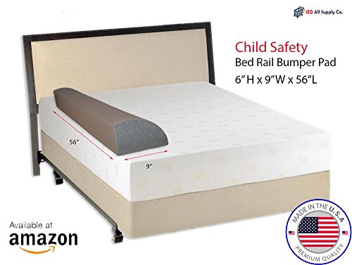Child Bed Safety Guard Rail Bumper Pad for Toddler Safety, 6