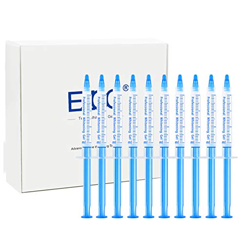 EZGO 10 Pack Teeth Whitening Gel Refills 22 Bleaching Gel, No