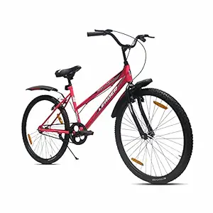 Leader Urban Girl 26T City Bike Single Speed for Girls/Ladies | Fluro Pink/Black| Ideal for 12+ Years