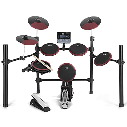 MUSTAR Electronic Drum Set, 8 Piece Electric Drum Sets for Adults Kids Beginners with 225 Sounds