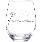 Happy Retirement Gifts for Women Men,Retired 2025 Tumble Retired, Free and Fabulous,Perfectinsoy Retirement Goodbye Tension Hello Pension Wine Tumbler Glass.(15OZ)