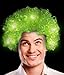 LED Light Up Afro Wig - St. Patrick's Day Costume Accessory for Men and Women - Green