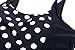 Upopby Vintage Women's Tummy Control Monokini One Piece Swimsuit Retro Bathing Suit Black Spot US 10