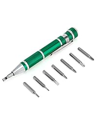 ChgImposs   Juego de destornilladores de precisión 8 en 1 con kit de herramientas de reparación de brocas extraíbles