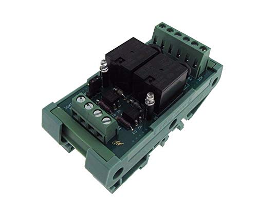 HQ 2 Channel 2CH 24VDC Relay Board PLC DIN Rail Mounting Dual LED - NPN/PNP