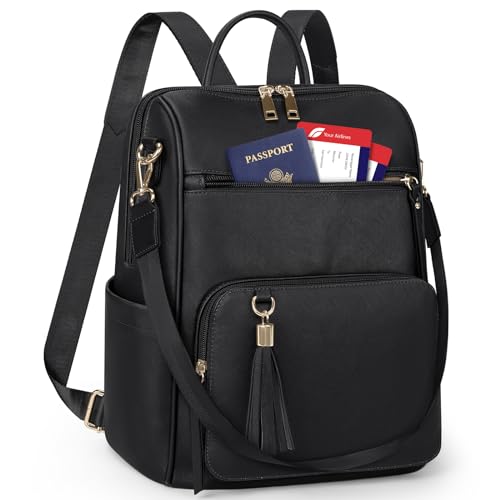 Mochila Monedero para Mujer, Mochila De Viaje Antirrobo De Diseñador De Cuero Mochila Informal De Moda Mochila para Mujer Bolsos De Hombro Grandes para Mujer