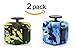 Fidget Cubes, Cubier (2-Pack) Anti-Anxiety Stress Relief Attention and Relaxing Dice Toy for Children and Adults (Camo Green and Blue)