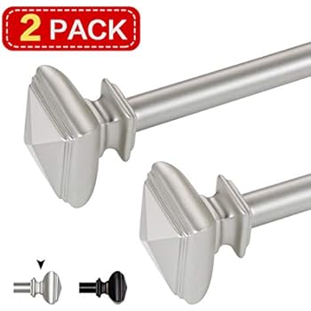 Amazon Com Turquoize Easy Install Decorative Single Curtain Rod 3