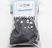 Shenglong Waterproof Clear Plastic Horizontal Badge Holder with Black Lanyard (Pack of 50)