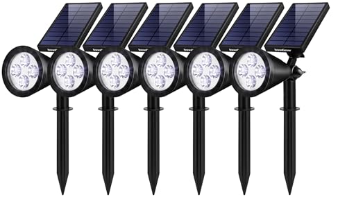InnoGear 6 Solar Lights Outdoor Spot Garden Yard Landscape Flag, Cool White