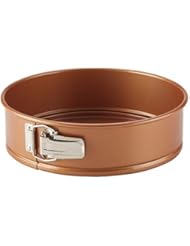 Ayesha Curry 47706 Nonstick Bakeware Nonstick Springform Baking Pan / Nonstick Springform Cake Pan / Nonstick Cheesecake Pan, Round - 9 Inch, Copper