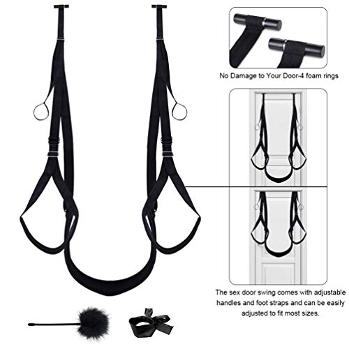 UTIMI Sex Swing with Blindfold and Ticker Bondage Restraint BDSM Sex Toy for Couples with Adjustable Straps