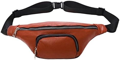kingsamal PU Leather Waist Pack Waterproof Fanny Pack Belt Bag