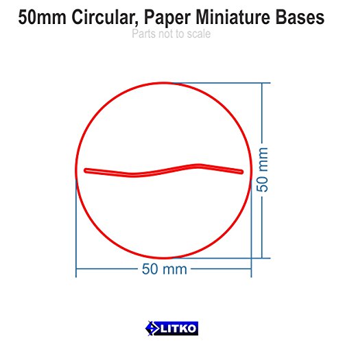 Paper Miniature Bases, 50mm Circle, 3mm Clear (10)