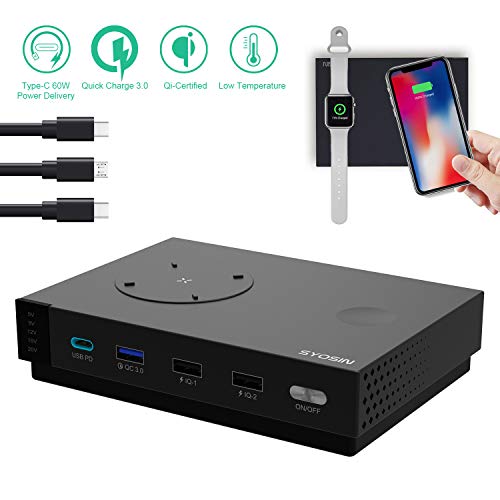 [Constant Temperature] QI Charging Station Dock & Organizer for Multi Device