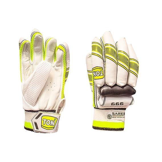 SS TON 999 Cricket Batting Gloves | Multicolor | Size: Youth | For Left-Hand Batsman