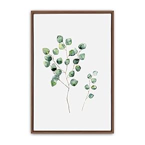 SIGNWIN Framed Canvas Wall Art Leaves Canvas Prints...