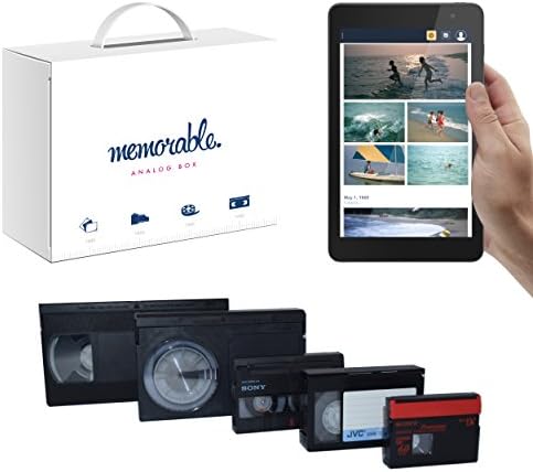 Memorable Video Transfer Service to Prime Photos for VHS 8mm Hi-8 MiniDV (20 Tapes)