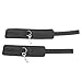 Nomisex Bed Restraint Kit with Hand Cuffs and Ankle Cuffs Sexul BDSMS Spreader Bedroom Bondage Restraint System Set with Velcro Adjustable for Sex Play Includes Mask Black