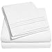 1500 Supreme Collection Twin Sheet Sets White - 3 Piece Bed Sheets and Pillowcase Set for Twin Mattress - Extra Soft, Elastic Corner Straps, Deep Pocket Sheets, Twin White